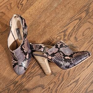 SJP Snakeskin Patterned Heels